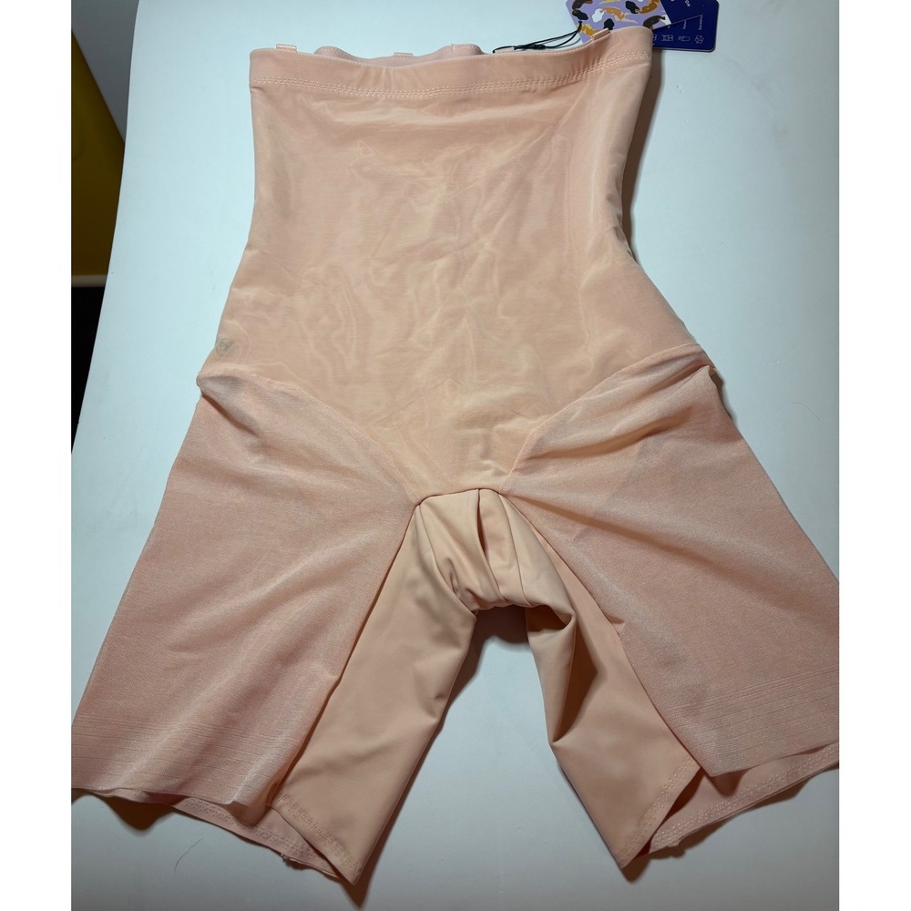 NWT Honeylove SuperPower Short Mid-Thigh Bodyshaper No Straps Pink Size M